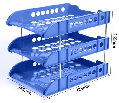 Document Stand Holder Office Desktop Plastic Tray File Holder Rack Storage Suppiles Book Magzine File Organizer Tray Rack Shelf: D