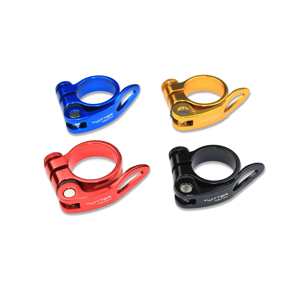 Mount Bike Clamp 34.9mm Mtb Seatpost Clamp Aluminum Alloy Quick Release Seat Pipe Clamps Bicycle Accessories