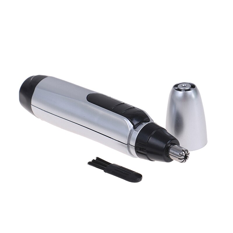 Elektrische neus- en oortrimmer, oor- en gezichtsreinigingstrimmer, scheerapparaat, ontharing, neus- en gezichtsverzorgingsset voor mannen en vrouwen: Zilver