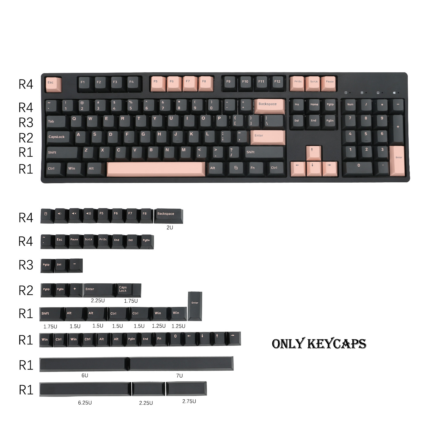 160 tasten DOPPEL SCHUSS Kirsche Profil Olivia PBT Keycap Dick Für Filco KIRSCHE Ducky iKBC Mechanische Spielen Tastatur: 155 dunkel Olivia