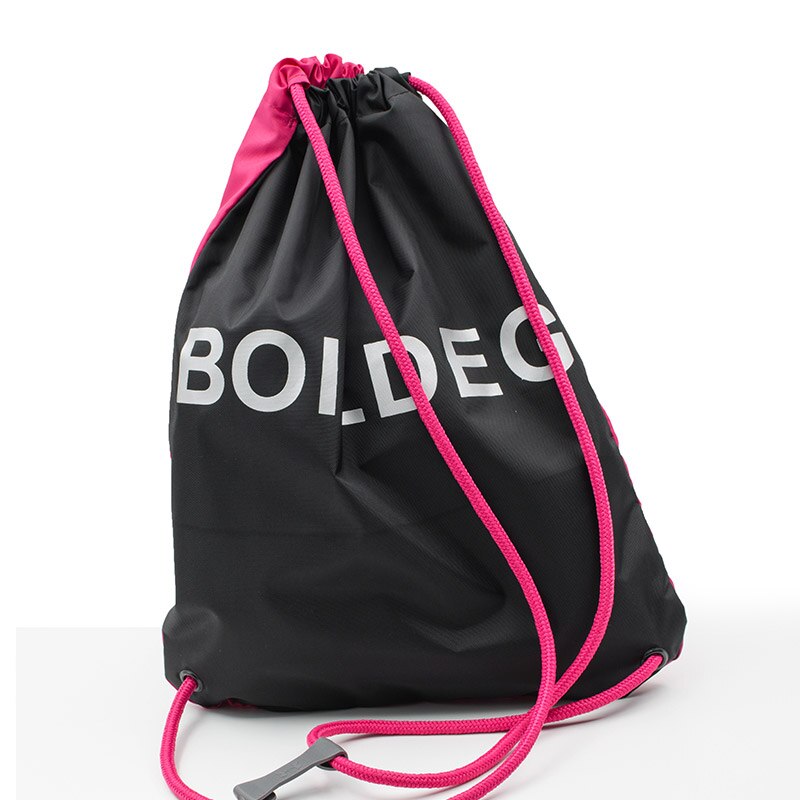 Waterproof Drawstring Backpack Sport Beach Gym Bag Pouch for Women Men Children Storage Shoe Bag ZJ55: Rose red