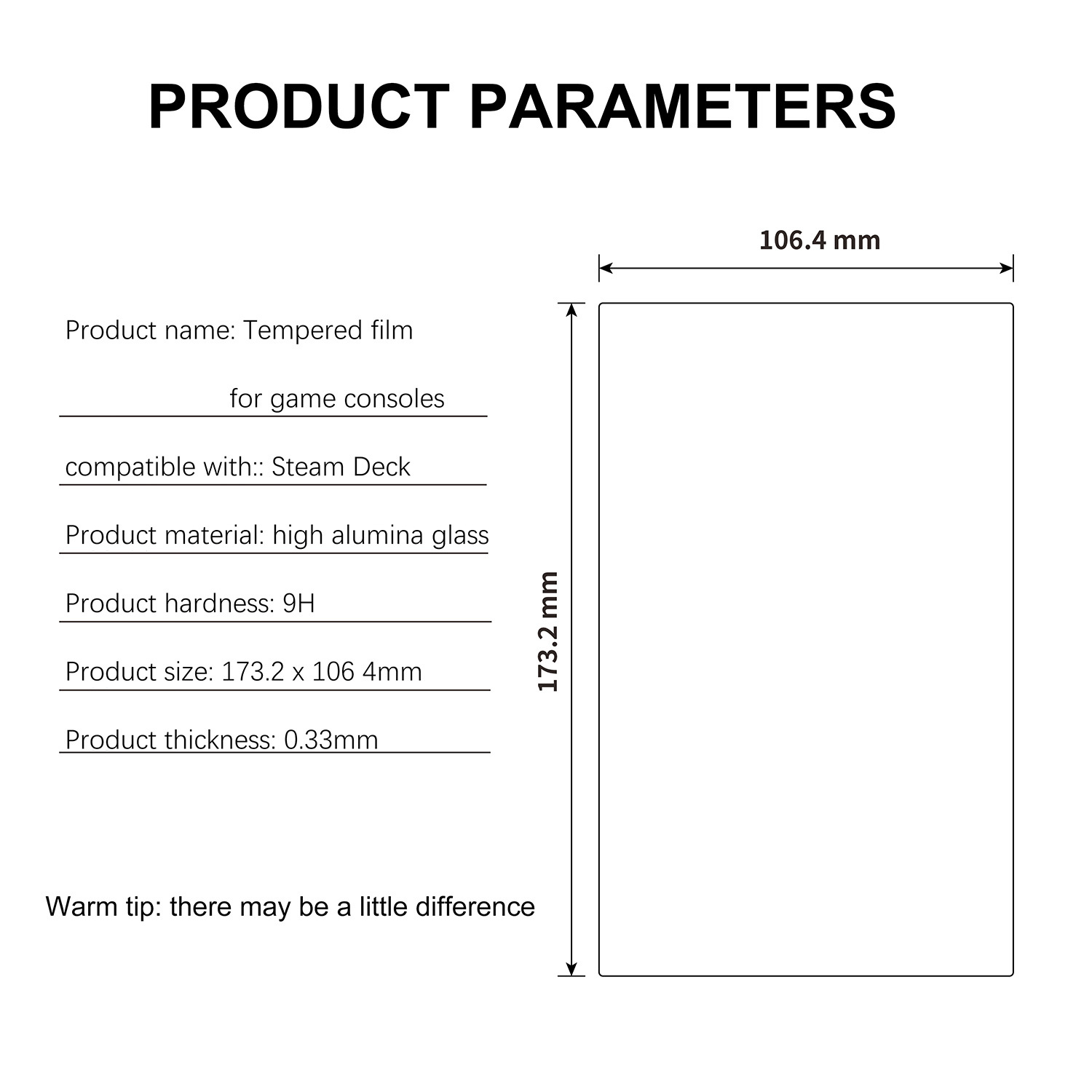 Tempered Glass Film for Steam Deck Console Protective Film Anti-fingerprint Screen Protector Game Accessories