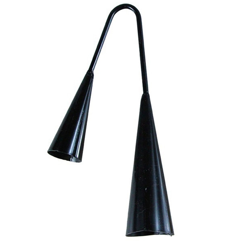 Agogo Bell Traditional Handheld with Raft Latin Percussion Can Emit Two Different Sounds for Any Music Scene