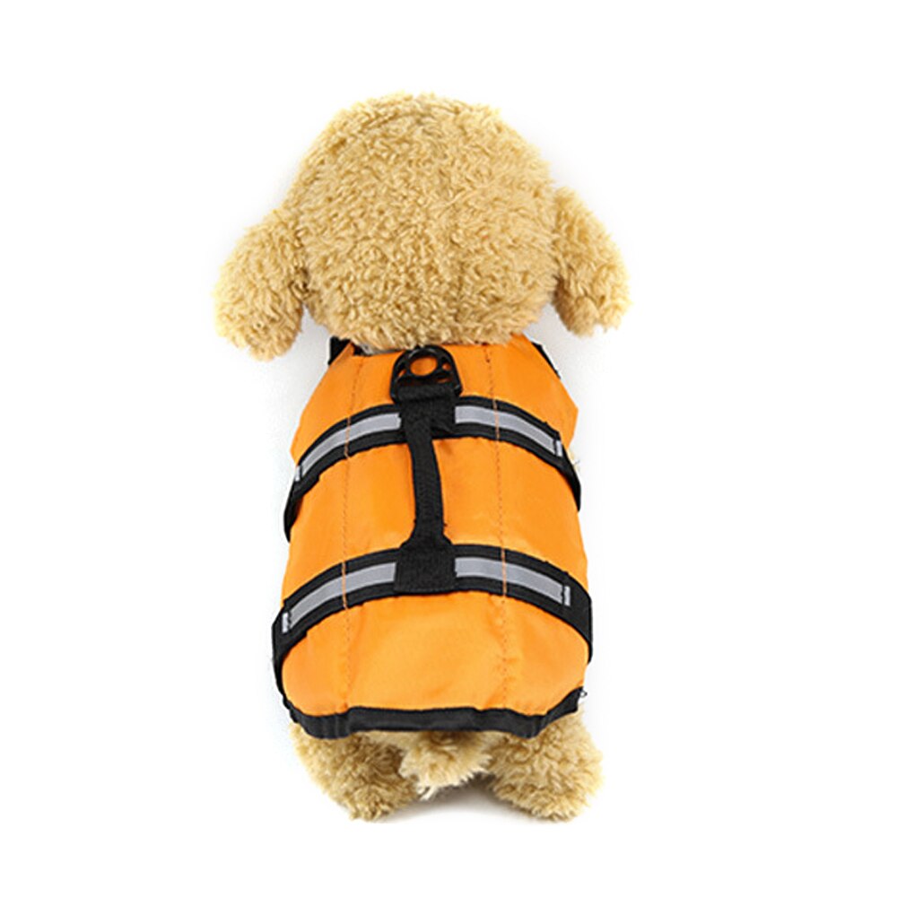 Puppy Rescue Swimming Wear Safety Clothes Vest Swimming Suit XS-XL Outdoor Pet Dog Float Doggy Life Jacket Vests: orange / L