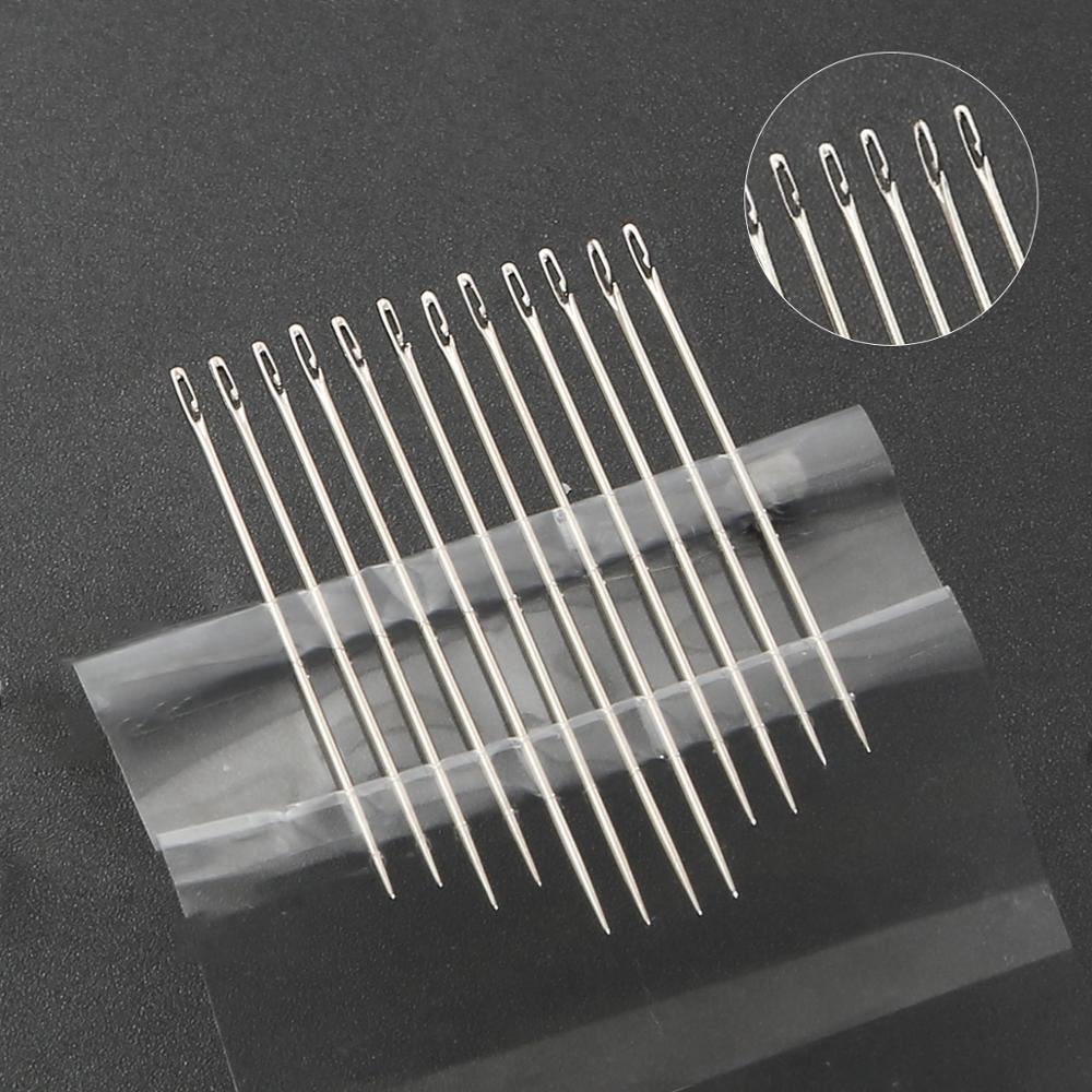 12 stk 3.6/3.8/4.2cm synål blind rustfritt stål bak stift side åpning nål gjør selv håndverk stoppeverktøy: Sidestift
