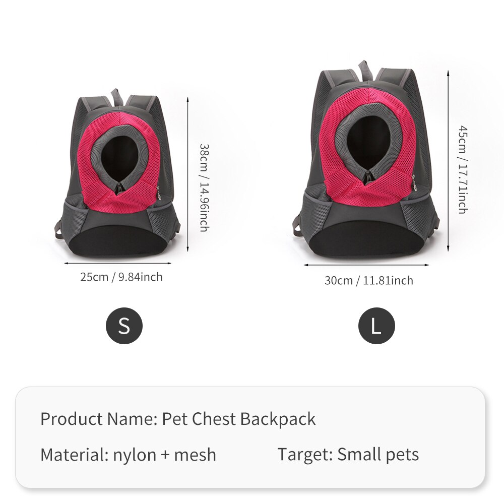S/l utomhus husdjur väskor hund ryggsäck bär valp påse katt andas fram väska ryggsäck dubbel axel ryggsäck huvud