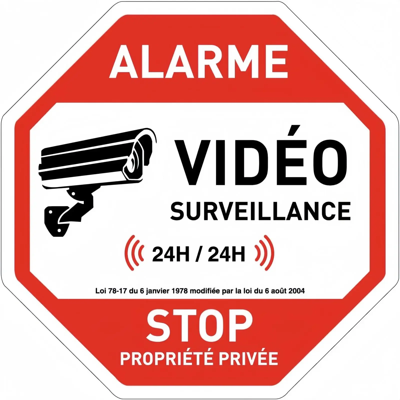 No Sign Road Metal Sign Featuring Video Alarm Proh... – Grandado