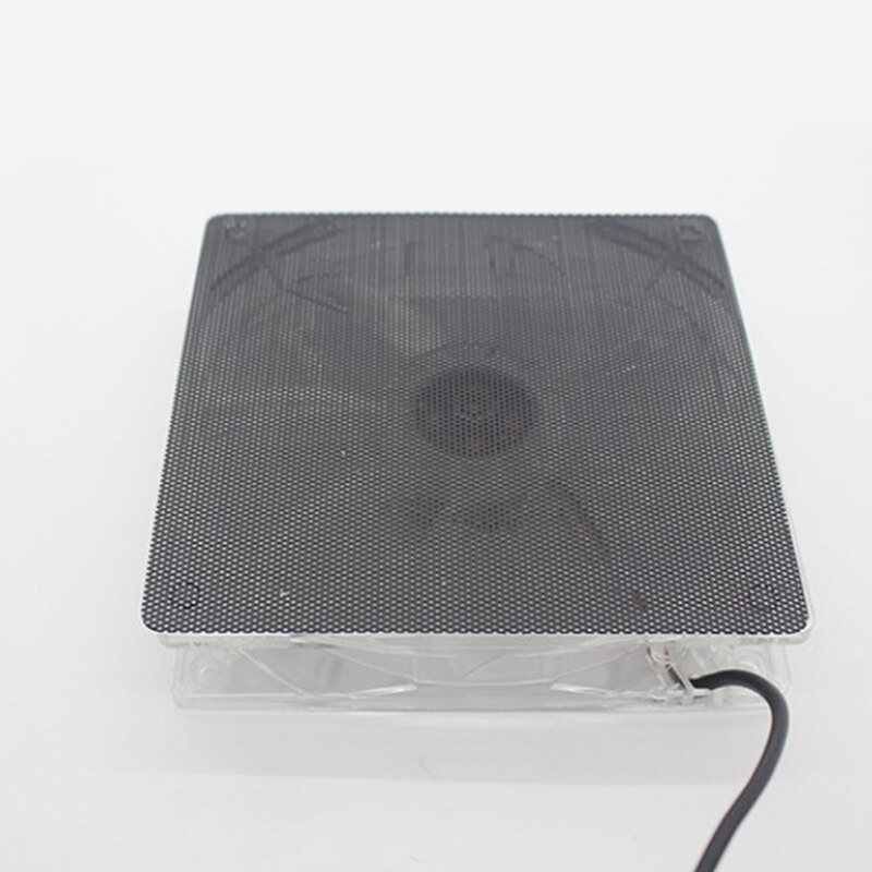 10 unids/lote 120mm negro cortable PVC PC ventilador polvo filtro caja a prueba de polvo malla de la computadora