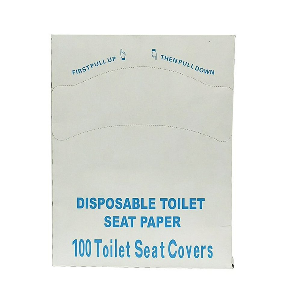 Couverture de toilette jetable soluble dans l'eau pâte de bois siège de toilette papier Portable hôtel tapis de toilette jetable