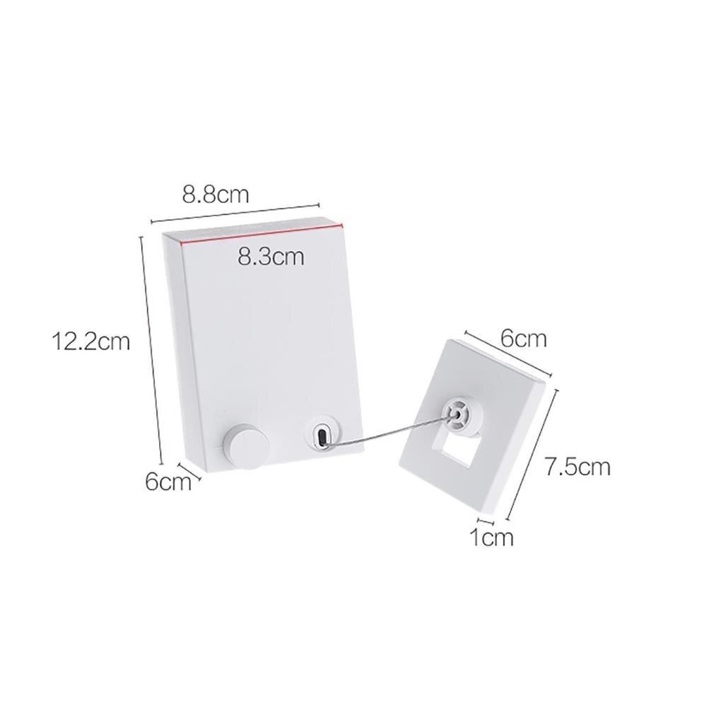 4.2M Indoor Invisible Clothesline Retractable Laundry Wall Hanging Stretch Washing Clothes Line