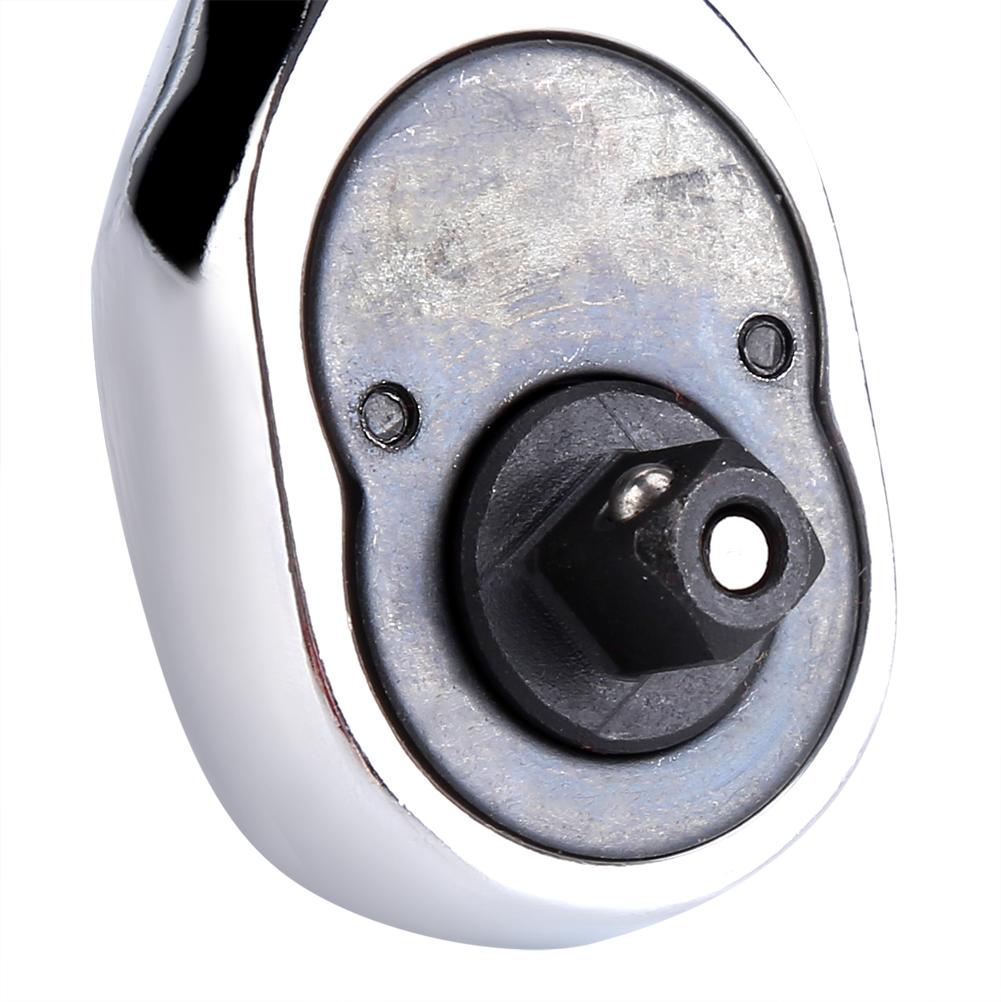 1PC Heavy Duty 1/4 Drive Quick Release Ratchet Socket Wrench Hand Bike Car Repairing Tool