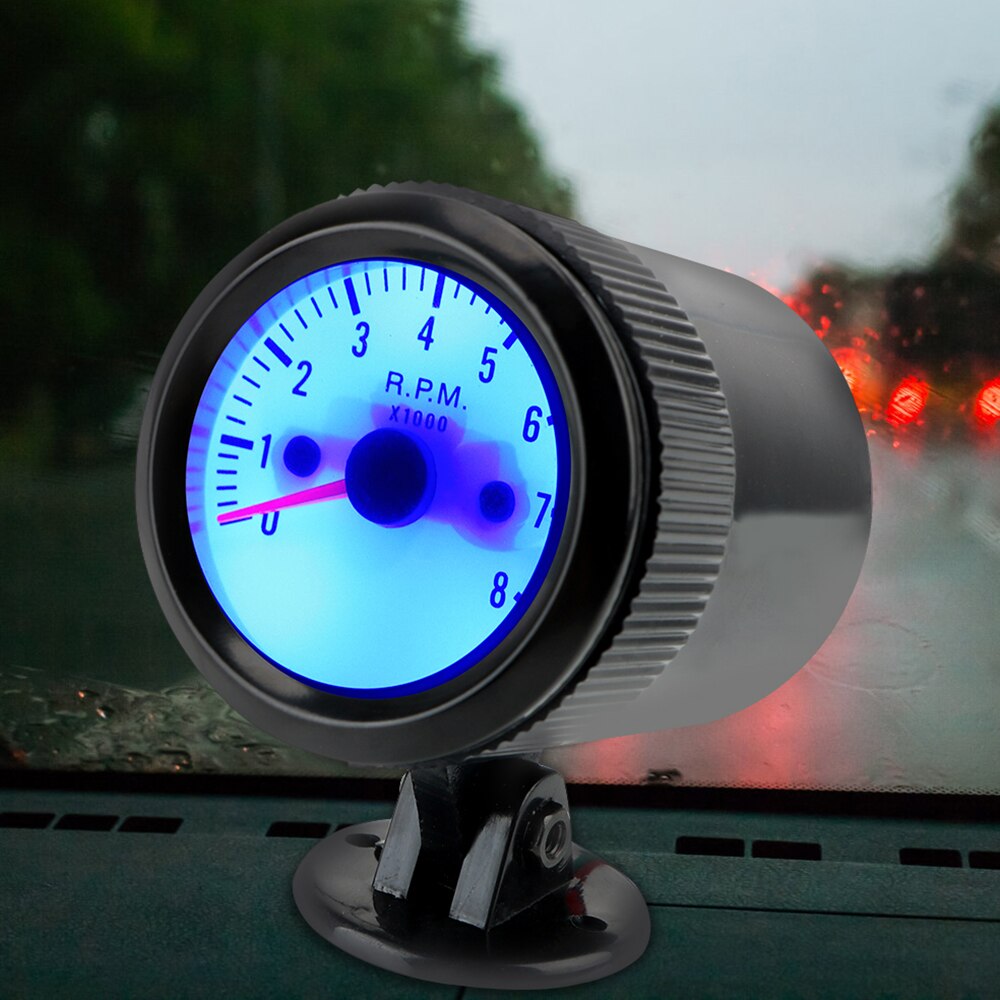 Tacômetro De Carro Acouto 0-8000rpm Pointer Tacho Gauge Mete | Frete grátis