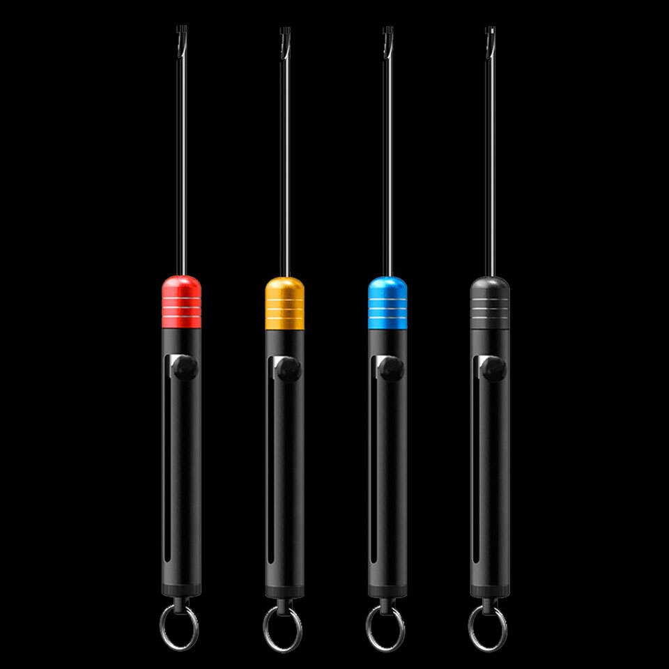 WALK FISH Fishing Hook Remover Stainless Steel Safety Decoupler Extractor Fishhook Disgorger with Aluminum Handle Fishing Tackle