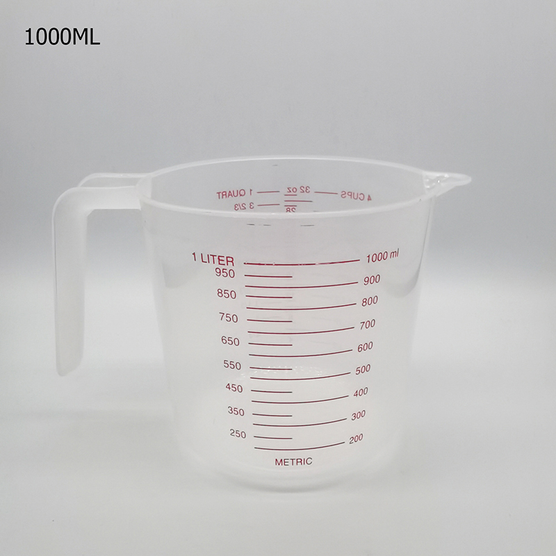 Plastic Measuring Cup Transparent With Graduated Cup Eco-Friendly Graduated Pour Spout Kitchen Metering Cup Lab Liquid Measure