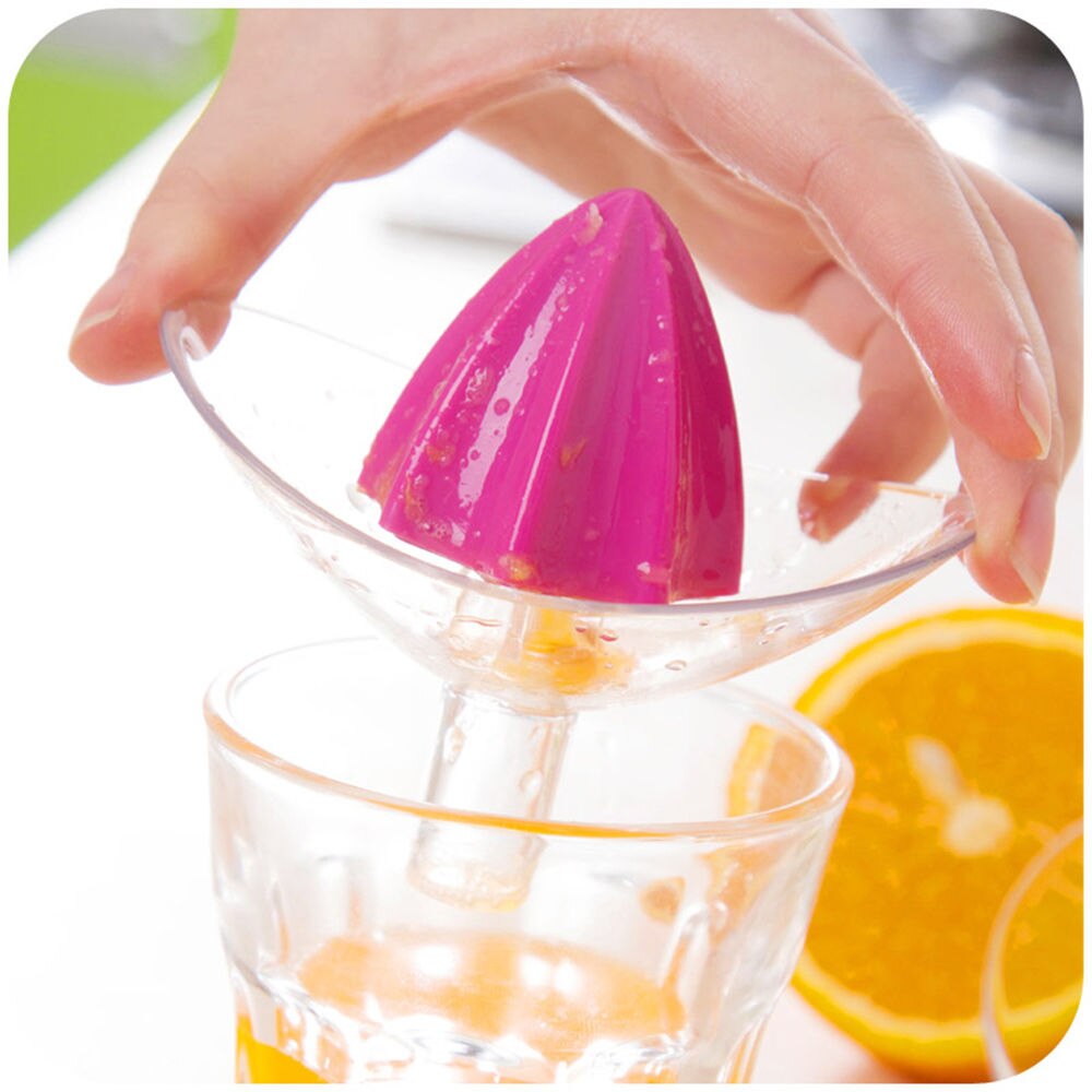 Nuevas herramientas de frutas vegetales de plástico Manual de mano exprimidor de naranja utensilios de cocina Mini exprimidor de limón accesorios de cocina