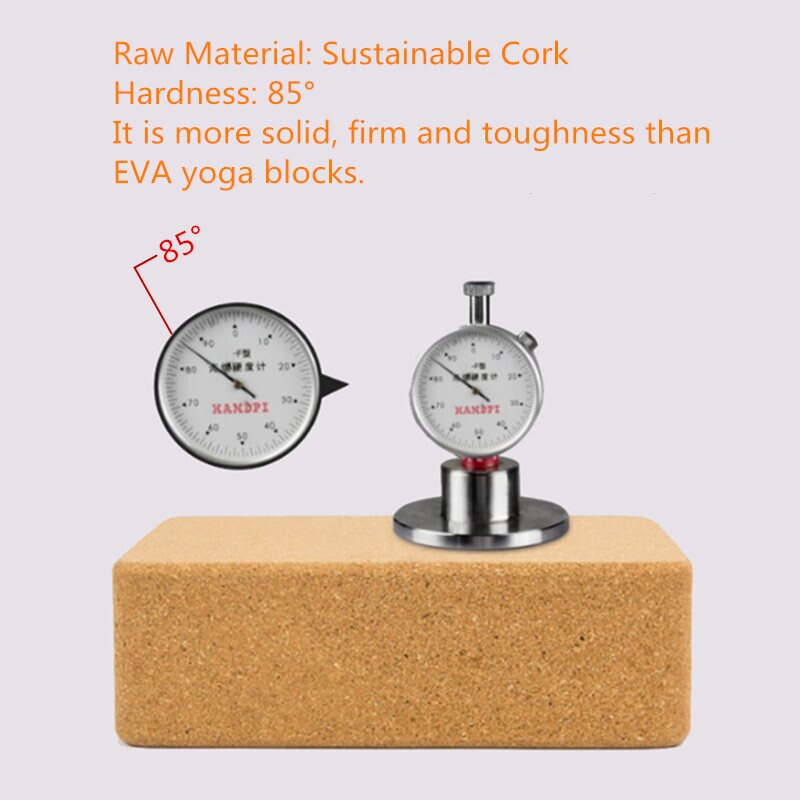 JayCreer Recycled Cork Yoga Block, Sustainable, Eco-Friendly, Handstand Blocks, Non-Toxic, Premium Cork,Cuntom Made Logo