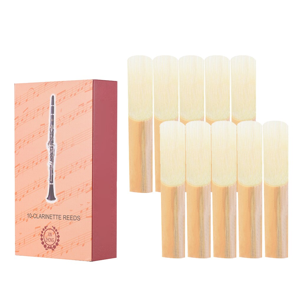 Box of 10pcs Clarinet Reeds Traditional Reeds Strength 2.5