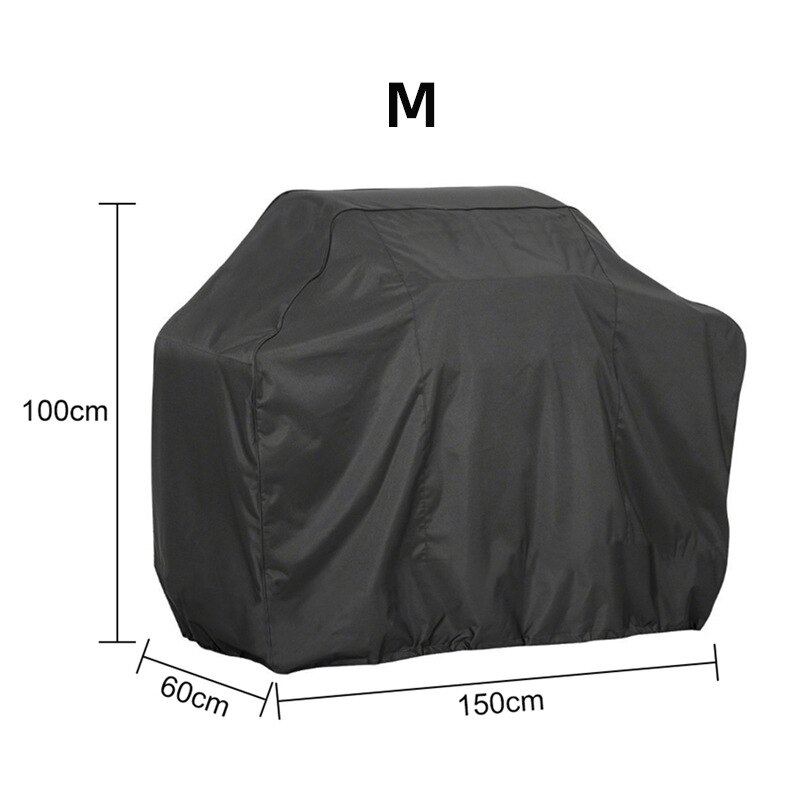 Parasol impermeable para parrilla de barbacoa, cubierta antipolvo, lluvia, UV, para carbón, accesorios de barbacoa eléctrica, jardín al aire libre: M