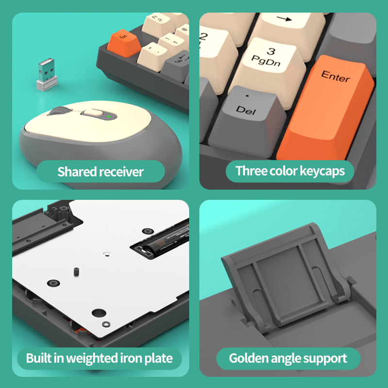 Shipadoo Wireless Keyboard and Mouse Combo Set Gaming Wireless Laptop Desktop Computer Office Accessories Free Wireless Mouse