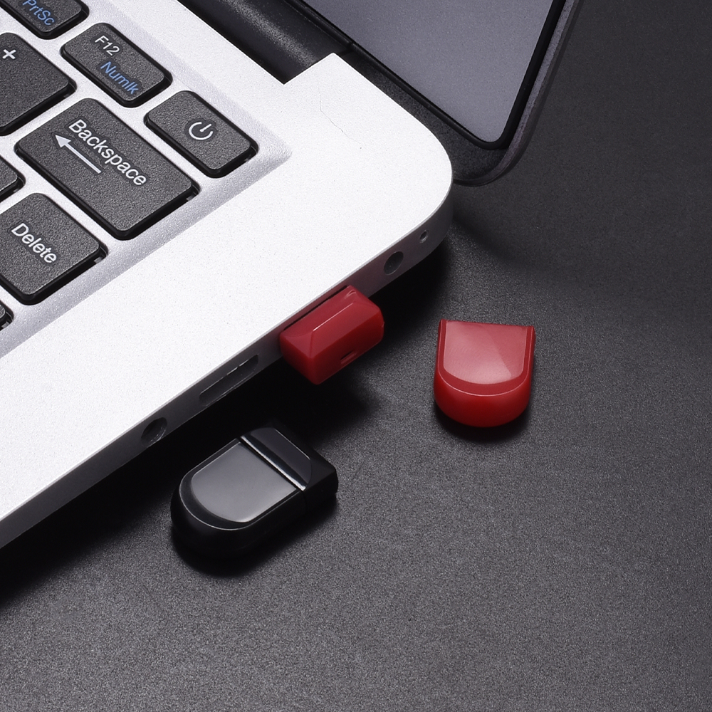 Black Mini Pen Drive 128GB High Speed Memory Stick Pen drive 64GB USB 2.0 Oval Flash Drive Convenient Business Key Chain