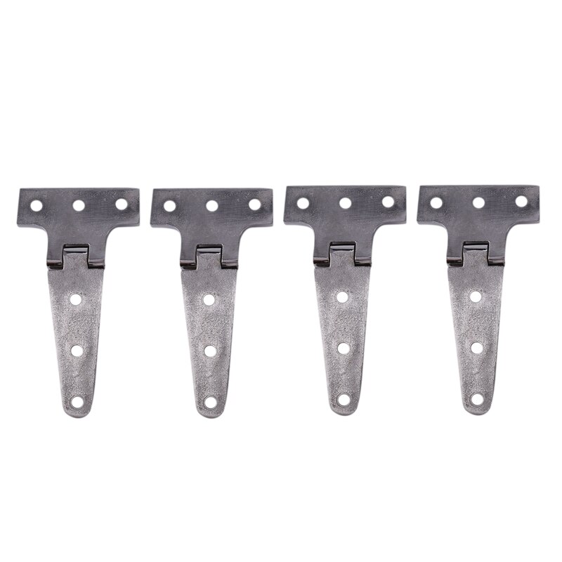 JFBL 4 Pieces Marine Grade 316 Stainless Steel Door Hatch Hinge Boat/Yacht Hardware High Polished Surface