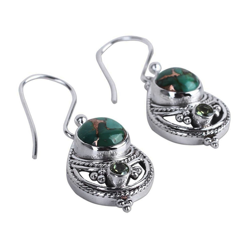 Women Retro Ethnic Gold Plated Earrings main image 1