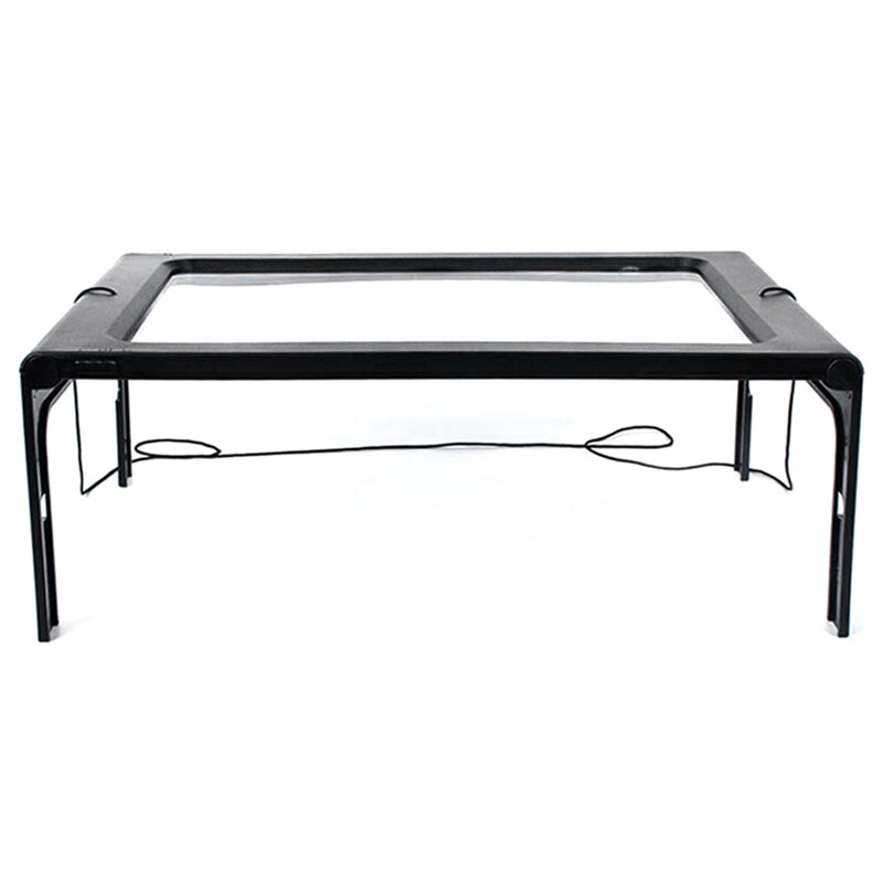 3X Full Page Magnifying Glass For Reading, Hands-Free Large Rectangular Magnifier With LED Lighted, Foldable Desktop Portable Re: Default Title