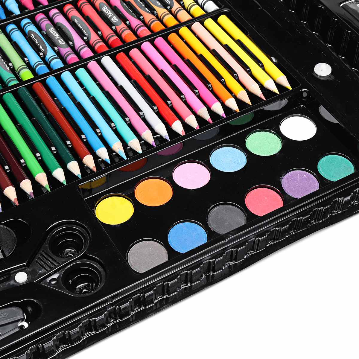 149pcs/set Complete Paint Drawing Art Kit Wooden Box Set Storage Case 138 Piece Pencil