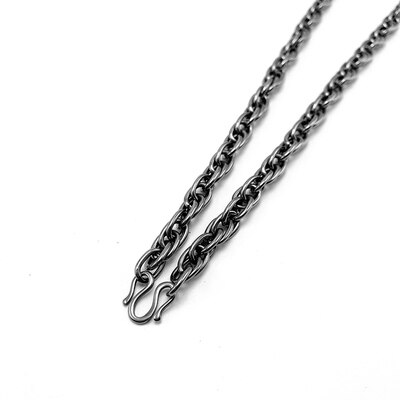 Made Out of Titanium (TA1/Gr1) Chain Necklace Handmade 7 MM Twist Chain: MQ-sliver-7.0mm / 55cm
