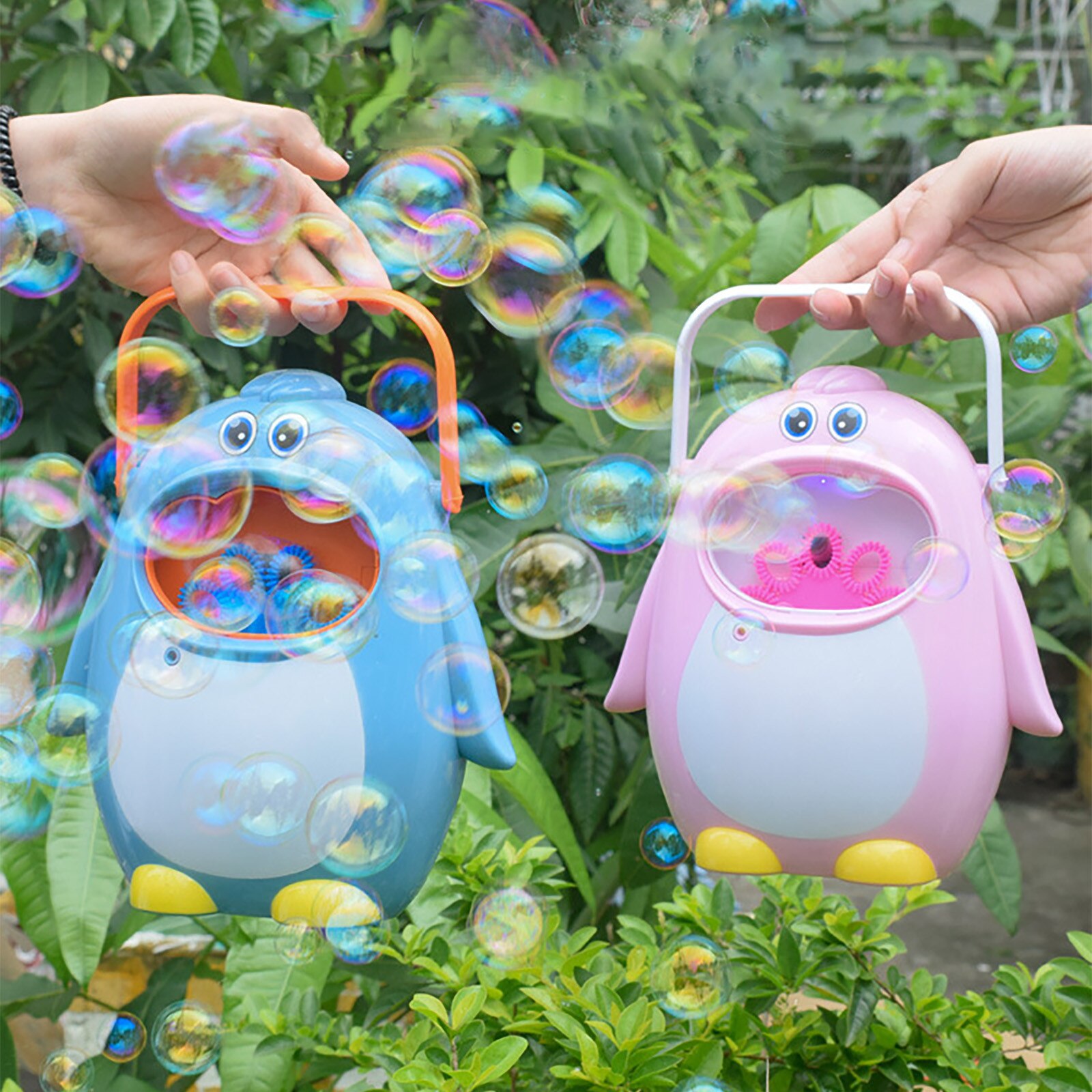Bubble Machine Automatische Draagbare Bubble Maker Speelgoed Met Bubble Oplossing (50Ml) automatische Bubble Maker Kinderen Kids Outdoor Speelgoed