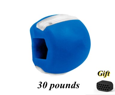 Balle d'exercice musculaire pour la mâchoire,accessoires d'entraînement,: Bleu