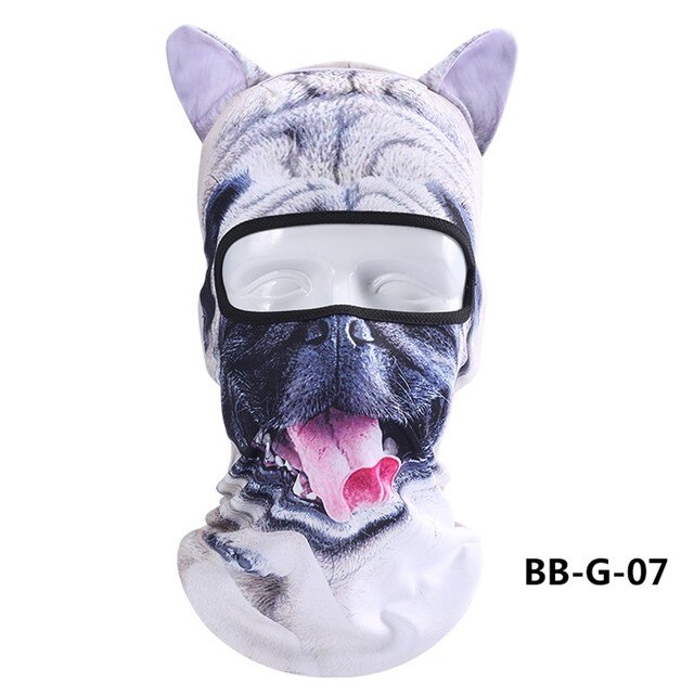 Tocado de para mascotas, pasamontañas 3D de animales para bicicleta, gato, ciclismo completo: 07