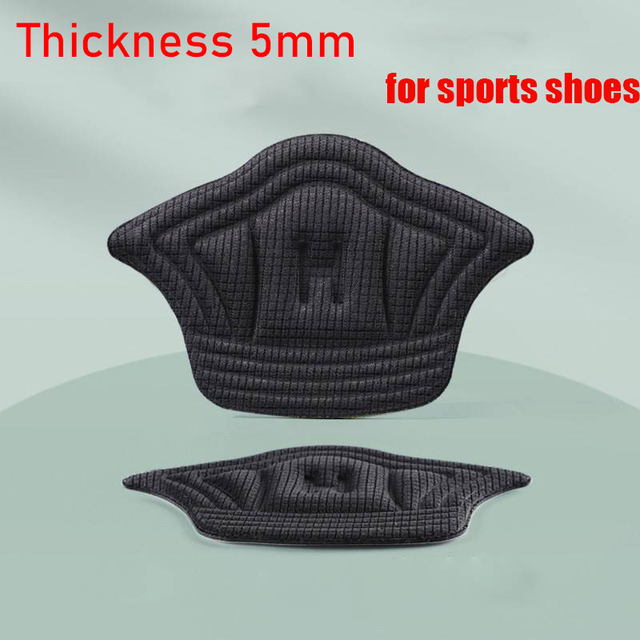 Brioche-almohadilla para zapatos de 2 piezas, almohadillas de cojín para el talón, plantillas antidesgaste ajustables para zapatos deportivos: Azul