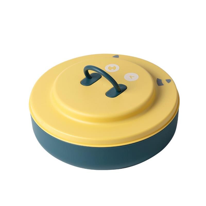 Snack Container Tray Divided Candy Nut Dish With Lid Candy Tray Food Storage Box Bowl Candy Plates Dried Fruit Organizer Bins: Yellow