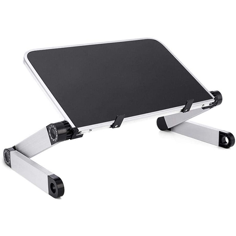 Opvouwbare Laptop Stand Schoot Bureau Tafel Voor Bed Couch Picknick Ontbijt Boek Stand Verstelbare Hoogte 360 Graden Hoek