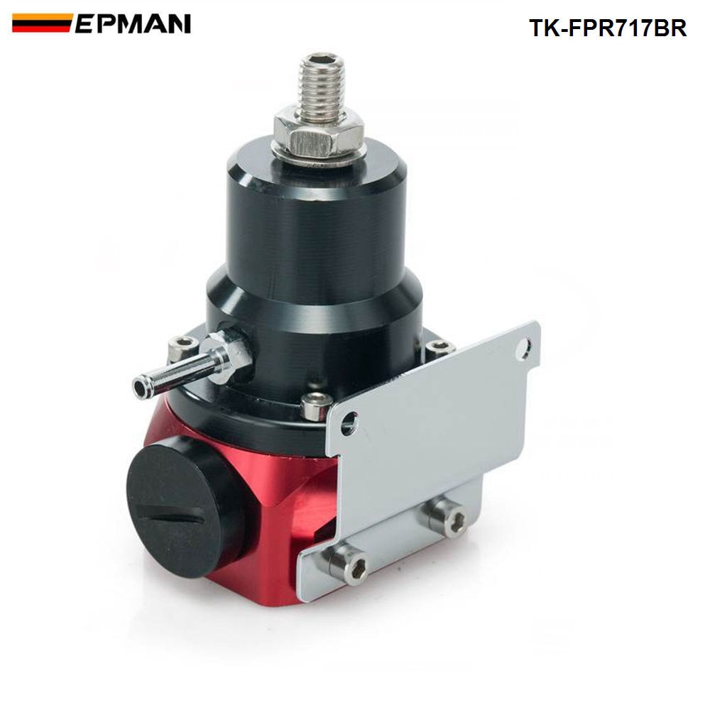 EPMAN jdm-Regulador de presión de combustible ajustable FPR, accesorio para Cherokee XJ 84-05 TK-FPR717BR, con calibre 160psi/No con) AN10
