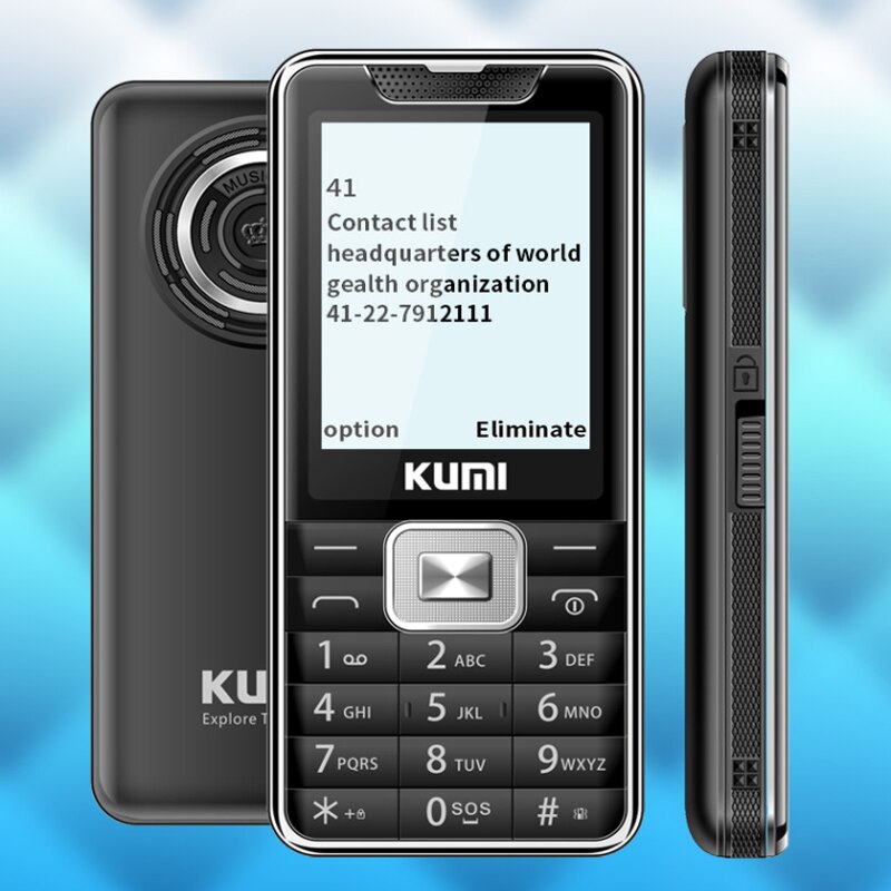 Ku Mi Unlocked Functie Mobiele Telefoon Met Infrarood Thermometer Flashlig Senior Kids Dual Sim-kaart Mobiele Telefoon Bluetooth Xia Mi Mi 1