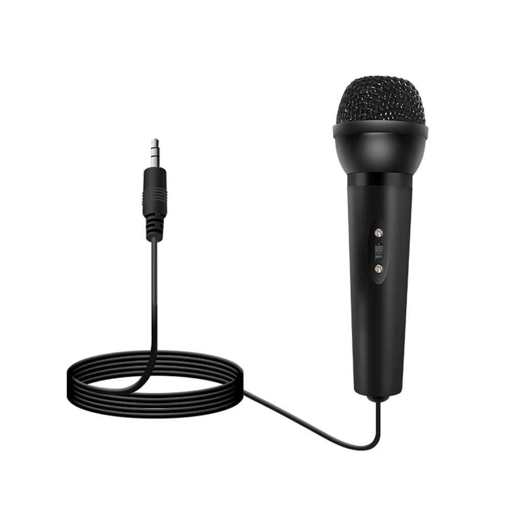 Mini micrófonos portátiles con cable con soporte, micrófono Vocal de mano para KTV, Karaoke, teléfono, portátil, ordenador de escritorio, accesorios de PC