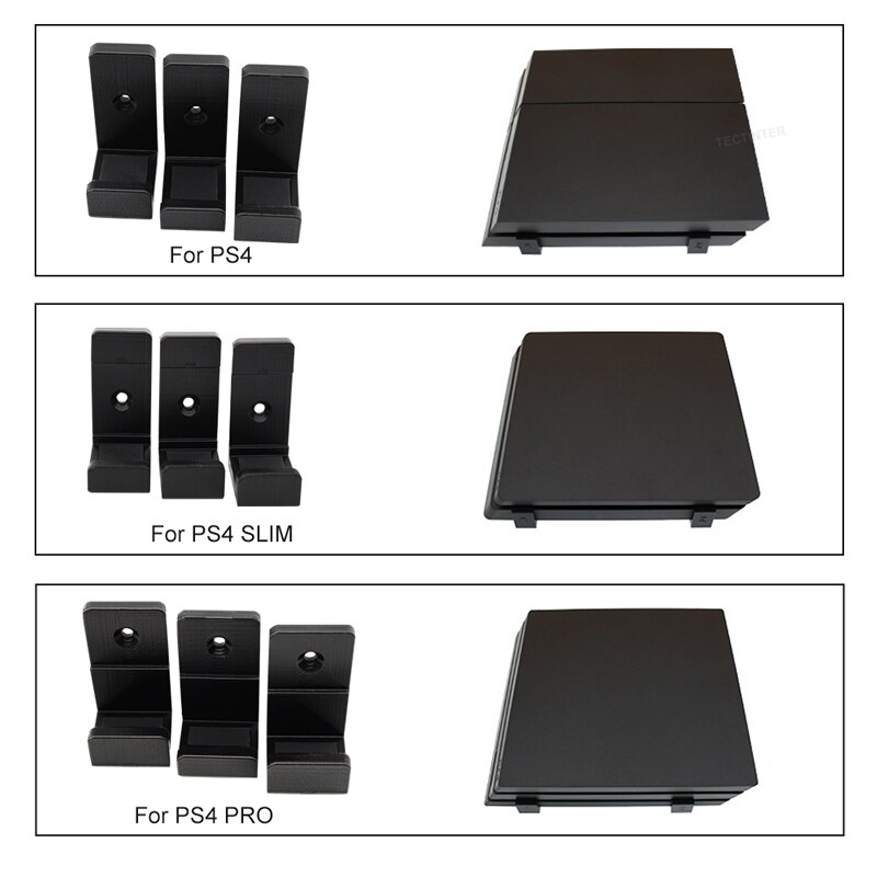 Soporte de pared para consola PS4, Base de almacenamiento para PlayStation 4, accesorios para PS4 Pro/Slim