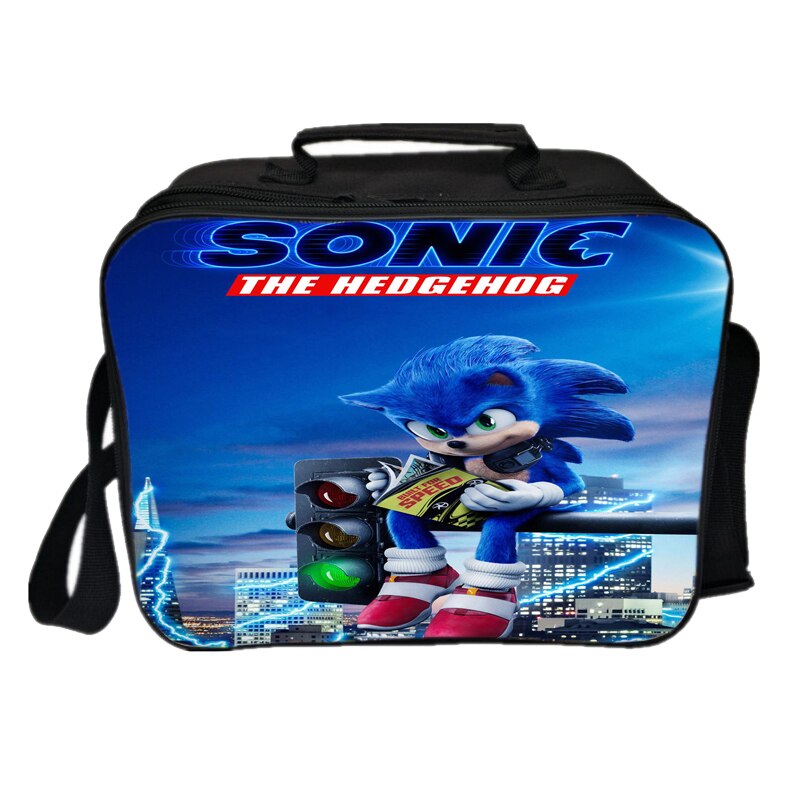 Sonic Mittagessen Tasche Picknick Isolierung Tasche Neue Studenten Kühlen Arbeiter Mittagessen Box Jungen Mädchen Jugendliche Kind Cartoon Tasche: 3