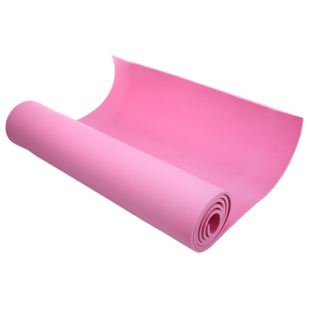 Alfombra de EVA para Yoga de 1730x610x6mm, alfombra antideslizante para Pilates, gimnasio, deportes, almohadillas para hacer ejercicio para principiantes, esteras de gimnasia ambiental: Rosa