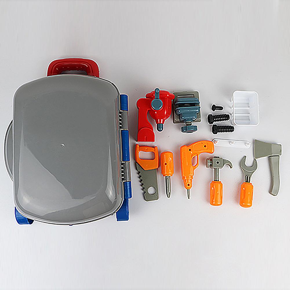 Child Repair Tools Children's Toolbox Baby Simulation Repair Tools Electric Drill Screwdriver Repair Toy House Trolley Case