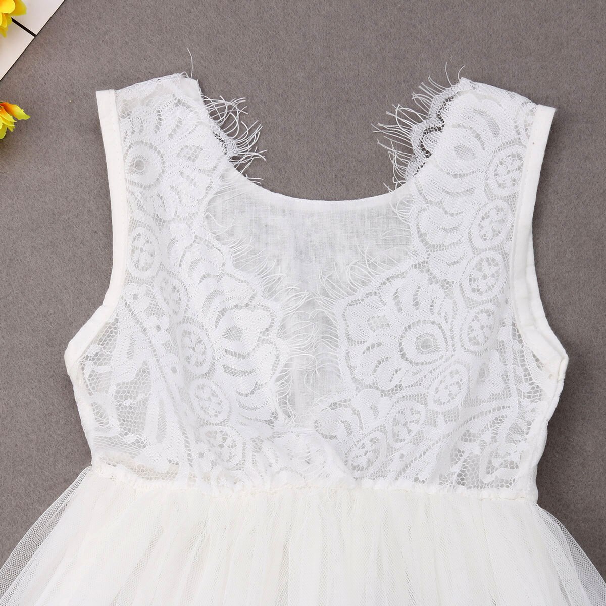 Festa di Nozze Abiti Per Bambini Per Le Ragazze Del Bambino Del Bambino Delle Ragazze di Fiore Del Merletto Chiffon Abito Da Damigella D'onore Della Principessa Del Bambino Vestiti Delle Ragazze