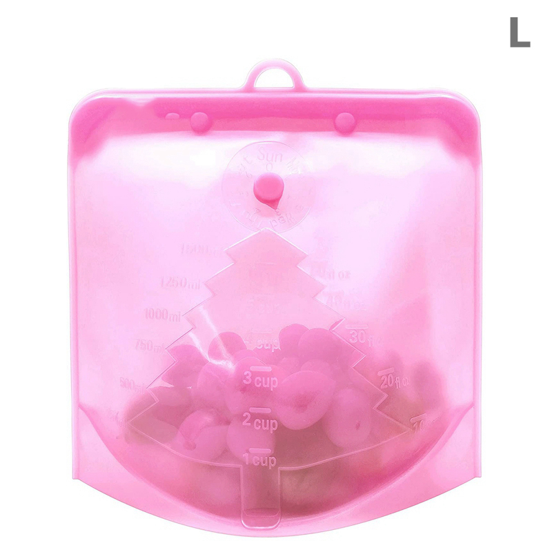 Kuchenna torba robić przechowywania żywności, pakowana próżniowo, samouszczelniająca się torba robić zupy, mrożona żywność, silikonowa torba robić przechowywania świeżości: Jasne