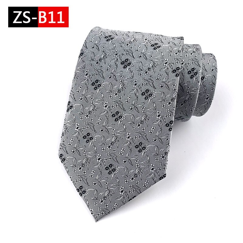 100% Silk Men's Ties 9cm Business Blue Leisure Wedding Groom Neckwear Necktie Formal Gravata Father's Day: ZS-A11