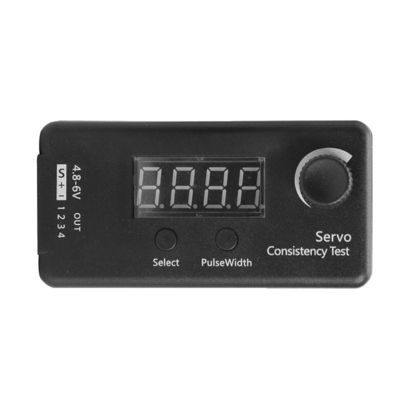 Dc 4.8-6v 3 mode mini digital servo / esc konsistens tester styring gear måling for rc helikopter fly bil værktøj