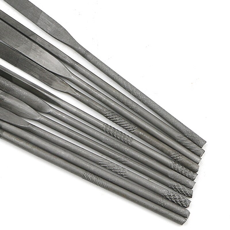 Jeu de limes à petites aiguilles de 140mm, 10 pièces, outils de bijouterie, perles, artisanat de bricolage, sculpture, outil de coupe et de réparation