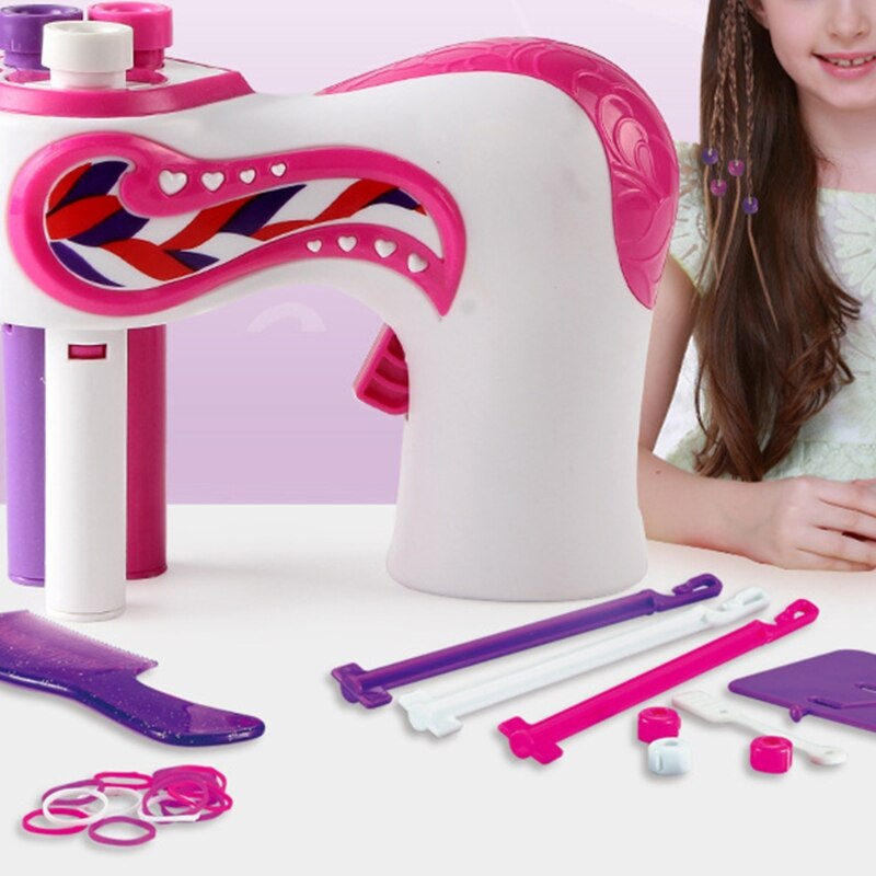 Elektrische Automatische Haar Braider Diy Stijlvolle Vlechten Kapsel Tool Twist Braider Machine Haar Vlecht Weave Roller Speelgoed Voor Meisje