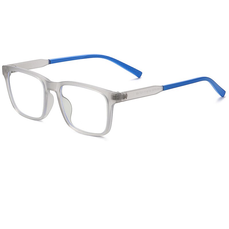 Square Kids Glasses Optical Frame Children Boy Girls Computer Glasses Transparent TR90 Anti-blue light UV400 Eyeglasses: Matt Transparent