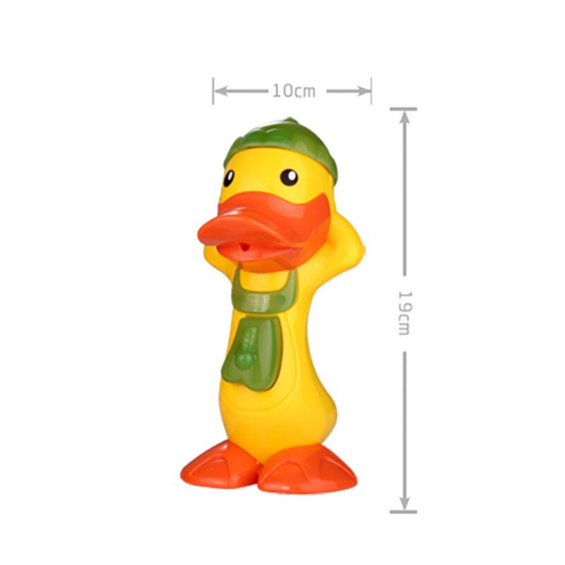 Temperatuur Color Changing Duck Baby Bad Badkamer Speelgoed Kleine Gele Eend Waterpistool Kinderen Spelen Met Water